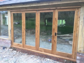 oak bifold doors